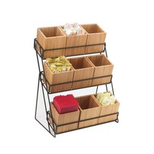 Cal-Mil CalMil 181713 3Tier Black 4 in Jar Display