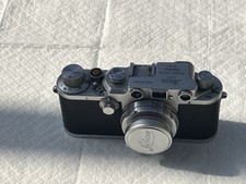 Leica IIIc Chrome Summar f=5cm 1,2 lens All works but shutter is s/times slow