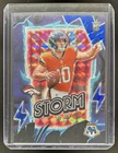 2024 Panini Mosaic Bo Nix Storm RC Blue Rookie #/99 Broncos