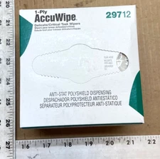 AccuWipe 1-Ply Eyeglass Wipes; 4.5"x 8.25"; 280 wipes; pn 29712
