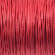 Red 1mm Waxed Cotton Cord, 70 Meters, Macrame, Beading String