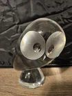 Mid-Century Signed STEUBEN Art Glass Owl Sculpture 5" Designed by Donald Pollard