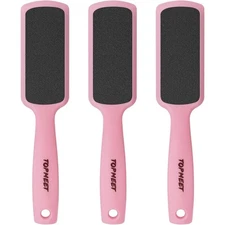 Dual Sided Foot Rasp Callus Remover Pedicure Tool for Soft Smooth Feet Pink