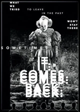 IT PENNYWISE IT COMES BACK HORROR PHOTO MAGNET 2.5” X 3.5” NEW
