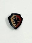 Lego Duplo Castle Knight Shield, Angled Triangle with Black Dragon Pattern