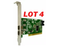 4X Dell 2 Port IEEE-1394 PCI Express 2.0x16 FireWire Controller Card H924H J886H