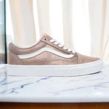 Vans OLD SKOOL Unisex Canvas Sneakers Mens Womens Skateboard Shoes Glitter Pink