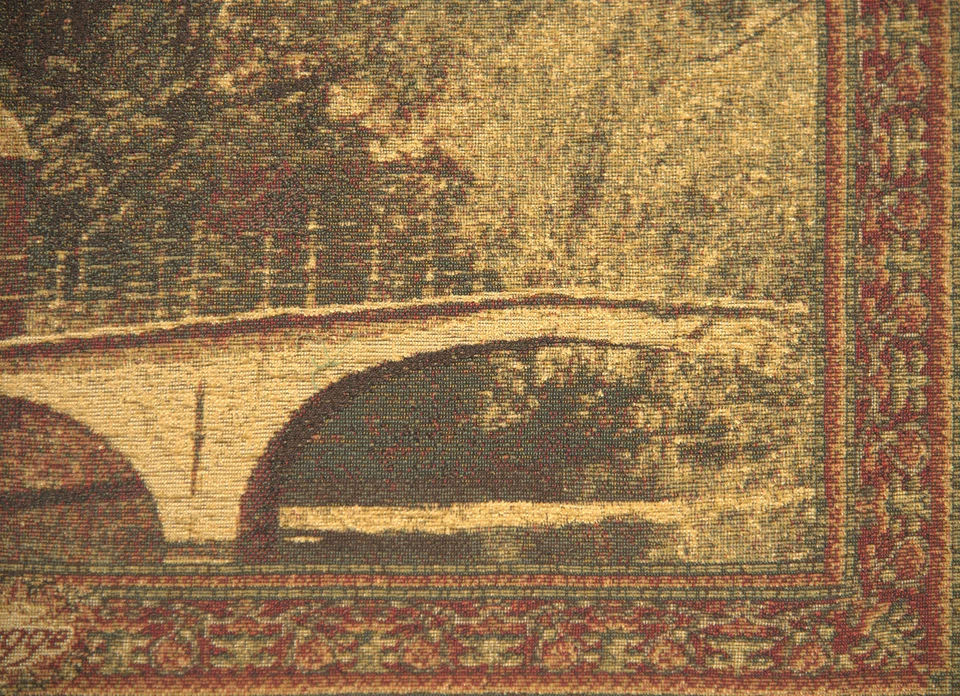 Brugge Belgian Tapestry | Jacquard Woven European Wall Hanging with Loops - Image 3 of 4