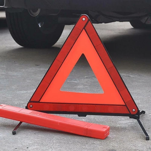 Large Warning Car Triangle Reflective Road Emergency Breakdown Safety Hazard - Picture 1 of 12