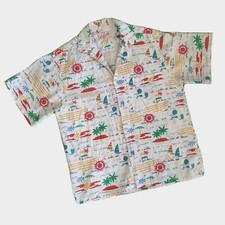 Vintage American Collection Bon Homme S Hawaiian Bonhomme NY Shirt Made in USA