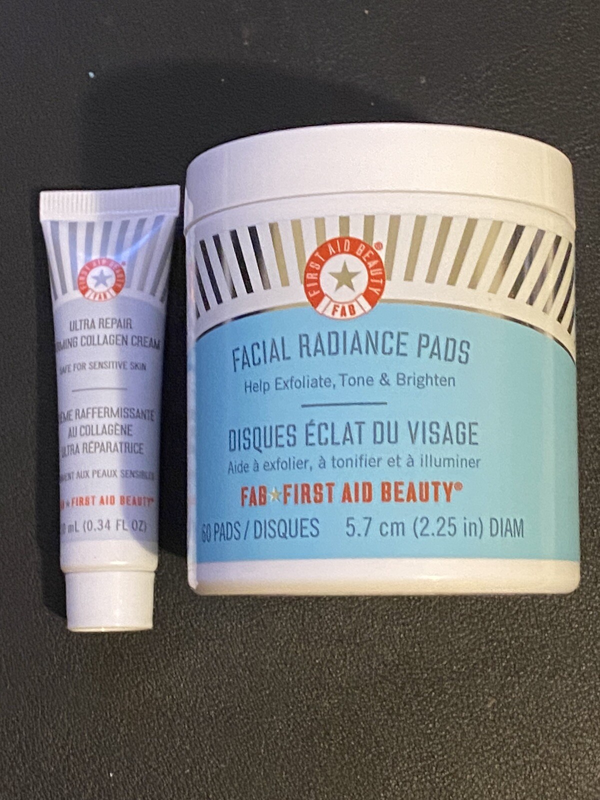 First Aid Beauty FAB Facial Radiance Pads Large Full Size 60 Pads