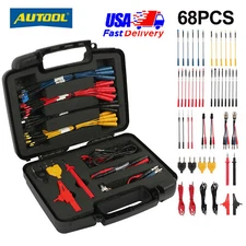 68 Pcs Electrical Multimeter Test Leads Kit Probe Cable Circuit Test Diagnostic