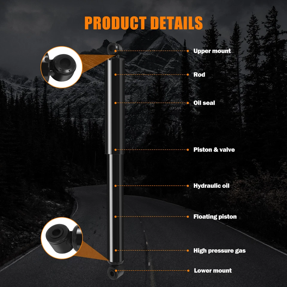 Front & Rear Struts Shocks For 1994-1997 Mazda B2300 B3000 Ford Ranger RWD Foto 3 de 4