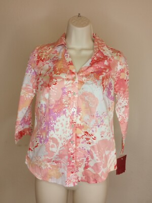 Haut Femme 212 Collection Taille XS - Imprimé Floral, Sans Manches - Occasion Très Bon état (pour Le Bureau)