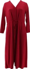 Attitudes Renee Como Jersey Duster Maxi Dress Mulled Wine S NEW (205)