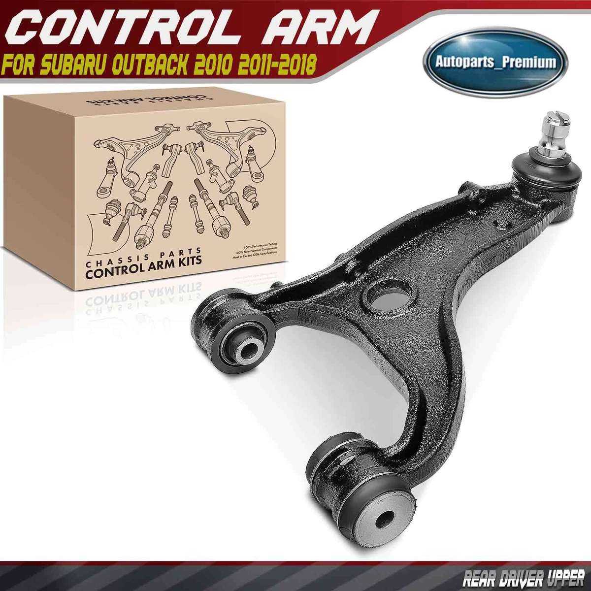 Brazo De Control Superior Izquierdo Trasero Para Subaru Outback 2010-2018 - Con Rótula Y Buje