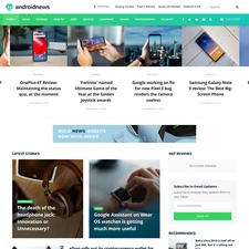 Android Magazine Website Design with Free VPS Web Hosting and Installation
