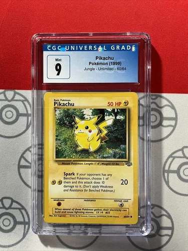 CGC 9 Pikachu 1999 Pokemon Game Jungle Unlimited 60/64 🔥6048