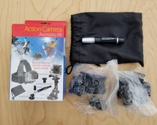 SUNPAK Go Pro Camera 5 Piece Accessory Kit Head, Suction Cup & Tripod Mounts