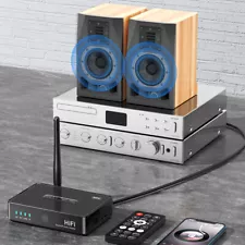 Long Range NFC Bluetooth Receiver TV Home Car Stereo Audio Adapter Microphone US