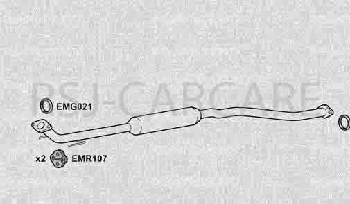 Klarius TY776W Exhaust Centre Box AVENSIS VERSO 2.0 01-05