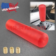 Red Shift Knob Stick Frosted Matte Crystal Bubble Long Throw Gear Shifter 15cm