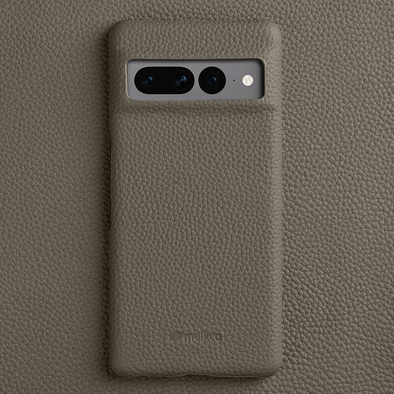 Funda protectora delgada a prueba de golpes de cuero real con patrón de Lichie para Google Pixel 8 9 Pro
