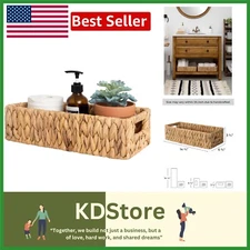 Elegant Water Hyacinth Basket for Toilet Paper - Eco-Friendly Storage Solution