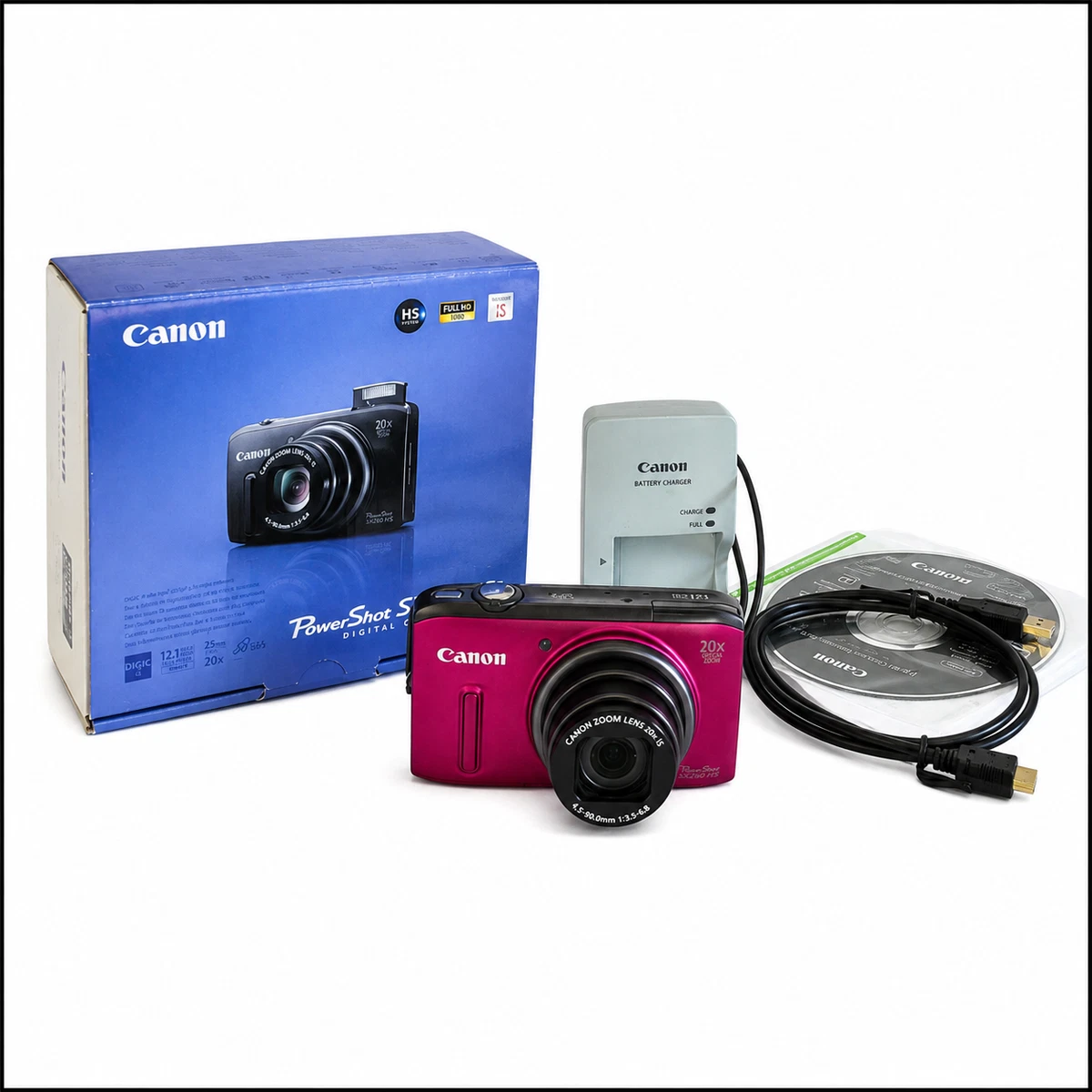 Preços baixos em Canon Powershot Sx260 Hs Câmeras Digitais | eBay