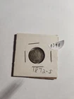 1872 -s seated liberty half dime #0390