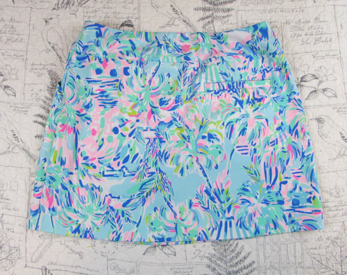 NUOVO LILLY PULITZER LUXLETIC MONICA SKORT nylon maglia skort upf 50+ raro 8 - Foto 2 di 8