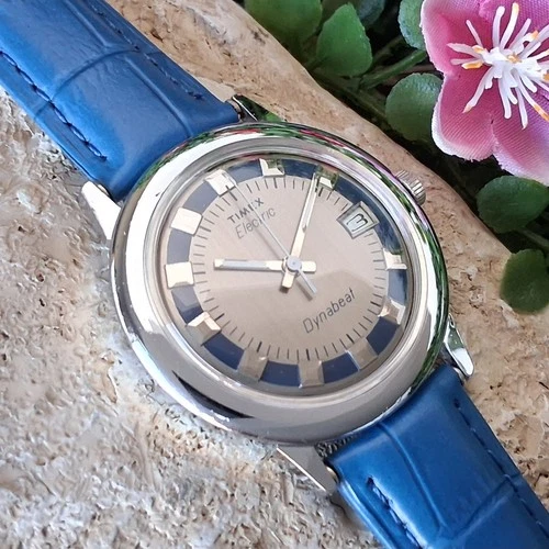 Serviced 1976 Timex Dynabeat Electric Men's Vintage Watch New Crystal & Battery