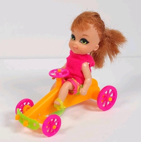 Vintage 1967 Mattel Liddle Kiddles Annabelle Skediddler Doll Outfit Bike