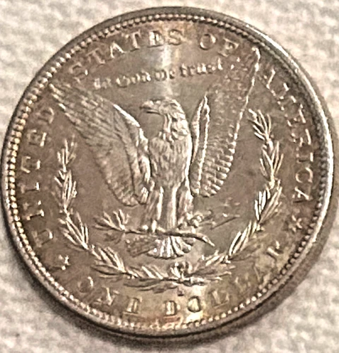 1881 S Morgan, AU (barely) tons of luster brilliant appearance free ship Sigma++