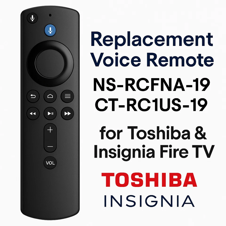 Replacement Fire TV Remote NS-RCFNA-19 CT-RC1US-19 for Toshiba C350 & Insignia - Image 3 of 4