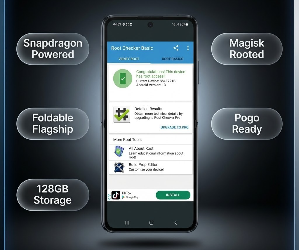 Samsung Galaxy Z Flip 4 128GB Rooted Android