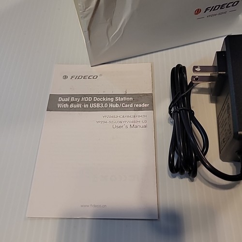 Fideco USB 3.0 Dual Bay HDD Dockingstation für 2,5"-3,5" SATA HD + SSD - NEU - Bild 6 von 6