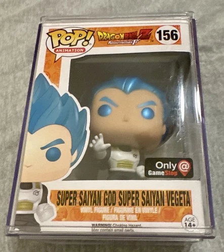Funko Pop #156 Super Saiyan God Super Saiyan Vegeta Target ExcDBZ w/ Protector
