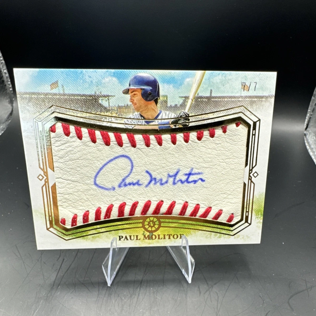 Paul Molitor Autographed Baseball Sports Trading Cards