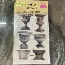 Puffy 3D Stickers Greek-Inspired Urn Designs 6 Pc By Crafters Square