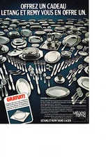 1980 LETANG & REMY Tableware ADVERTISEMENT