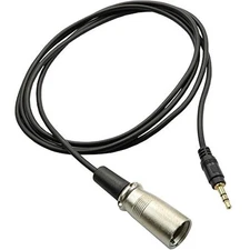 5FT 3.5mm (1/8")Stereo Mini Male TRS(PC/Laptop)to XLR(3 Pin)Male Audio Cable