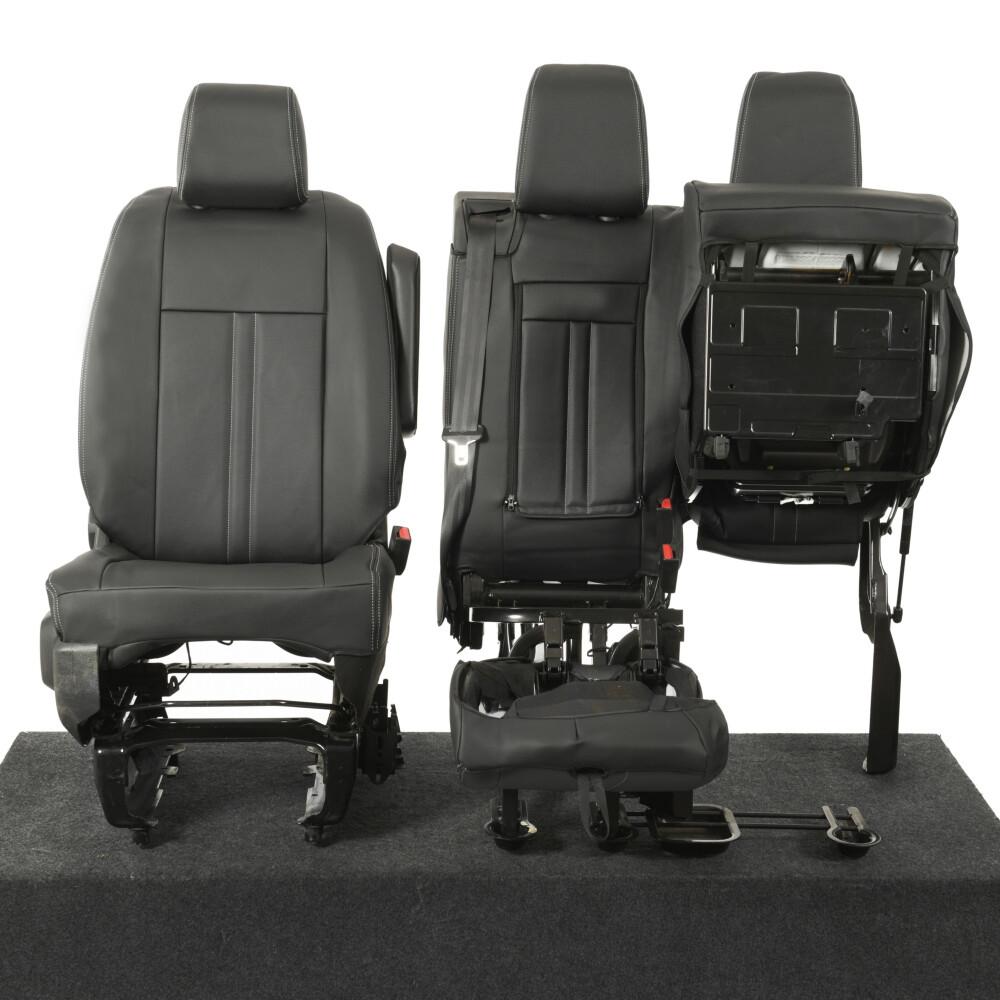 VAUXHALL VIVARO SEAT COVERS FRONT LEATHERETTE TAILORED (ALL YEARS ALL