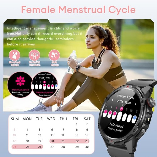 Tetra R4 1.43" HD AMOLED Retina Display Sports Smart Watch for Men Android IOS - Zdjęcie 8 z 14