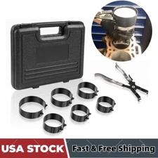 940387 Piston Ring Compressor Tool Set -Ratchet Pliers -2-7/8" to 4-3/8" for Car