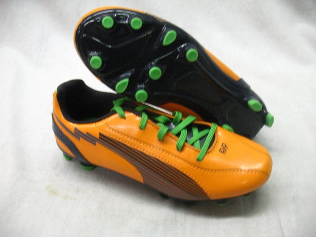 Puma 102595 EvoSpeed 5 FG Firm Ground JR Athletic Soccer Cleats Orange Youth