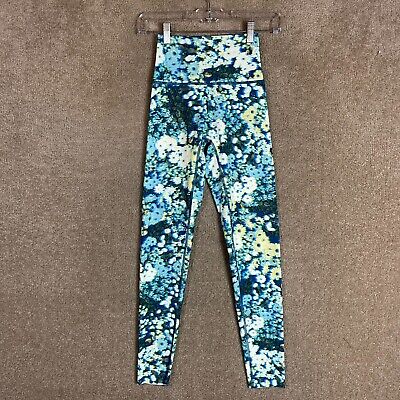 Offline by Aerie Goals Leggings Womens Size XS Blue Path 3D Floral High  Waisted