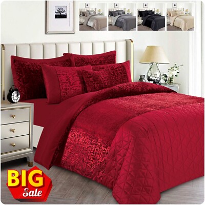 Luxus Plüsch Bettbezug Doppel King Size Bettbezug Bettwäsche Set mit Kissenbezügen