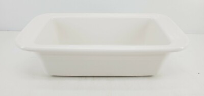 FIESTA BAKING baker Bread Meat loaf pan DISH white NEW