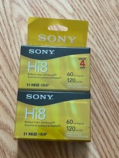 Sony Hi8 Brilliant Color and Sound Camcorder 8mm Cassettes 4 Pack